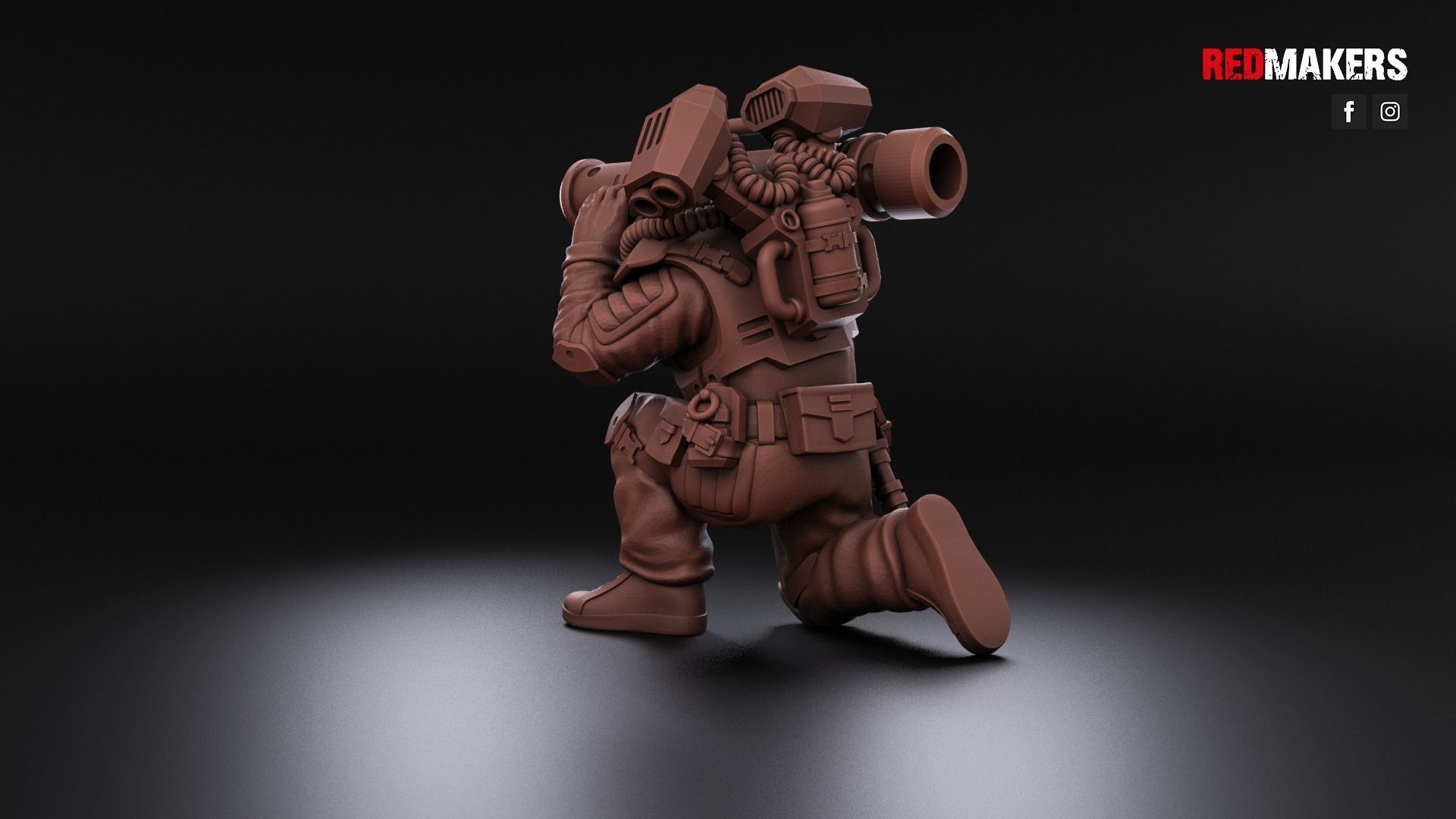 Airborne Division - Heavy Support Squad of the Imperial Force 3D print model_22