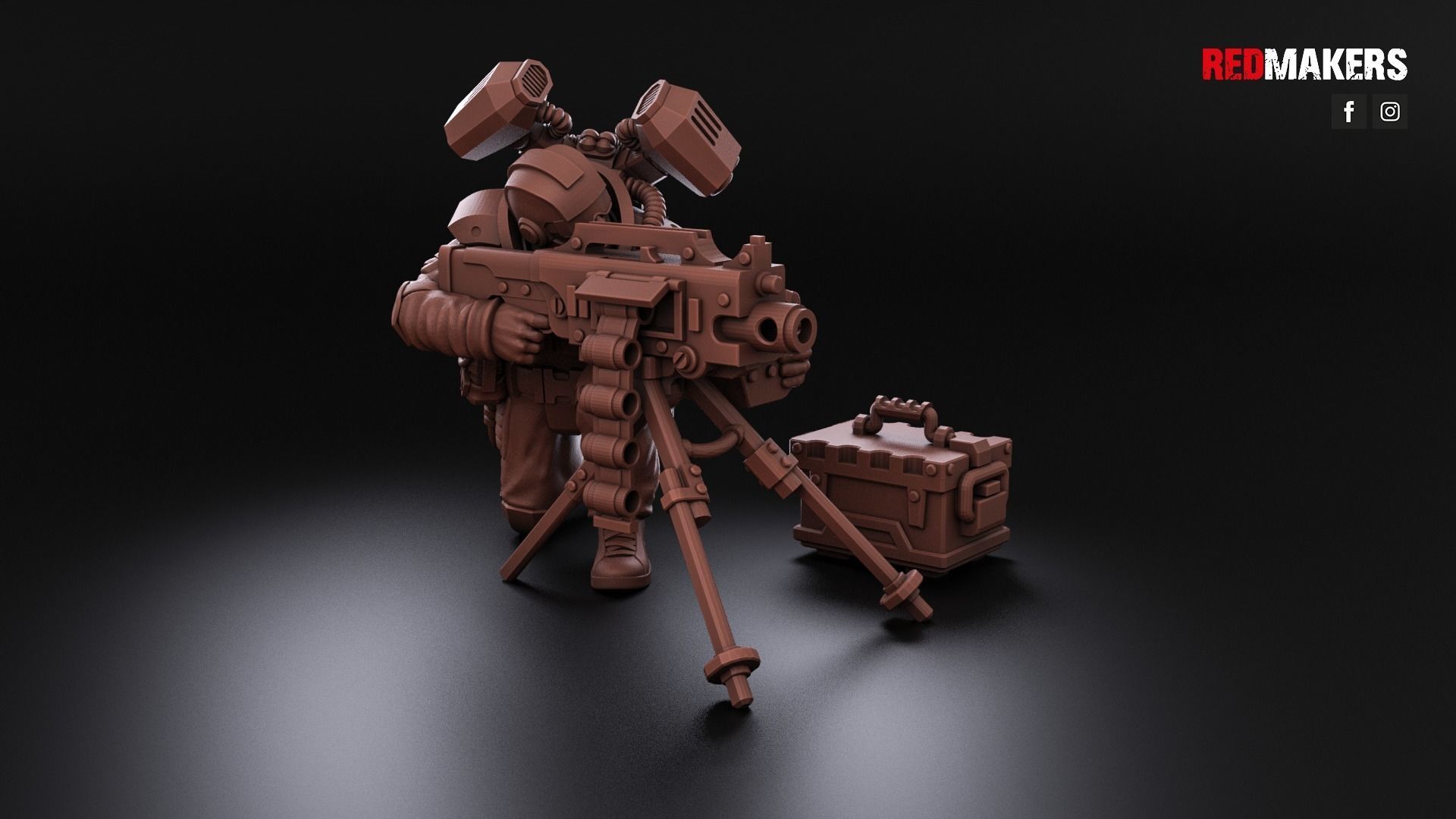 Airborne Division - Heavy Support Squad of the Imperial Force 3D print model_13