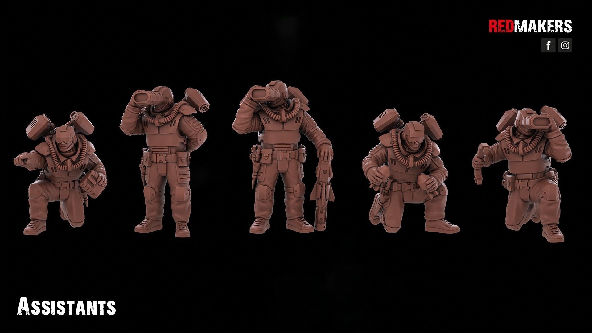 Airborne Division - Heavy Support Squad of the Imperial Force 3D print model_10