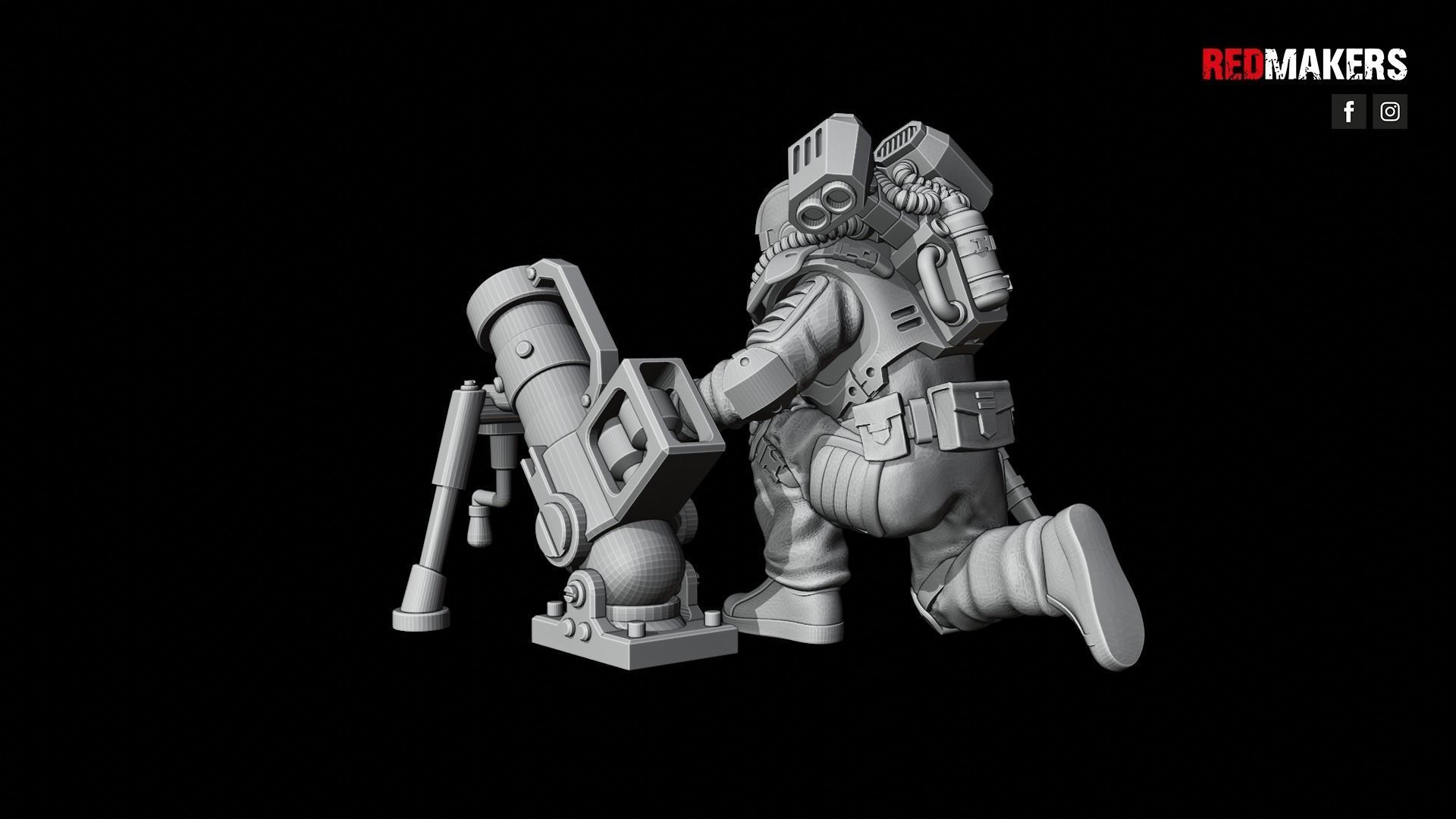 Airborne Division - Heavy Support Squad of the Imperial Force 3D print model_37