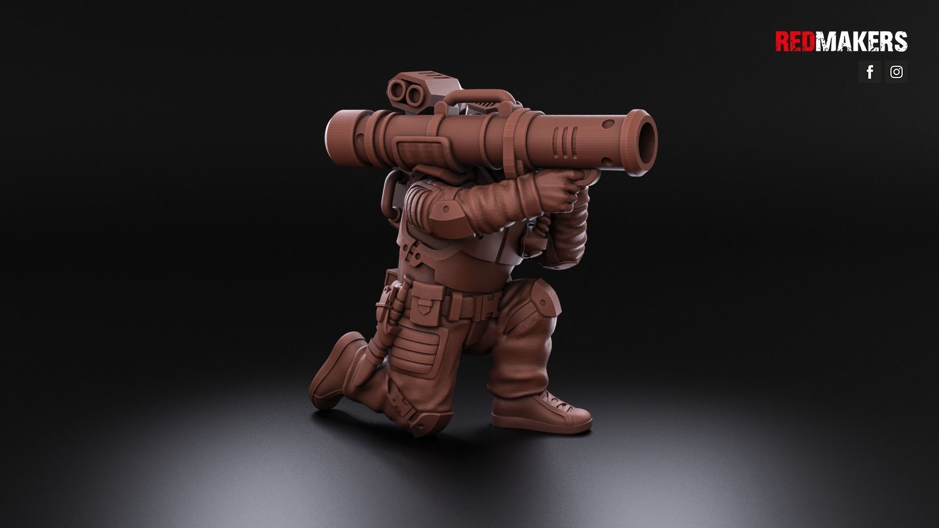 Airborne Division - Heavy Support Squad of the Imperial Force 3D print model_20