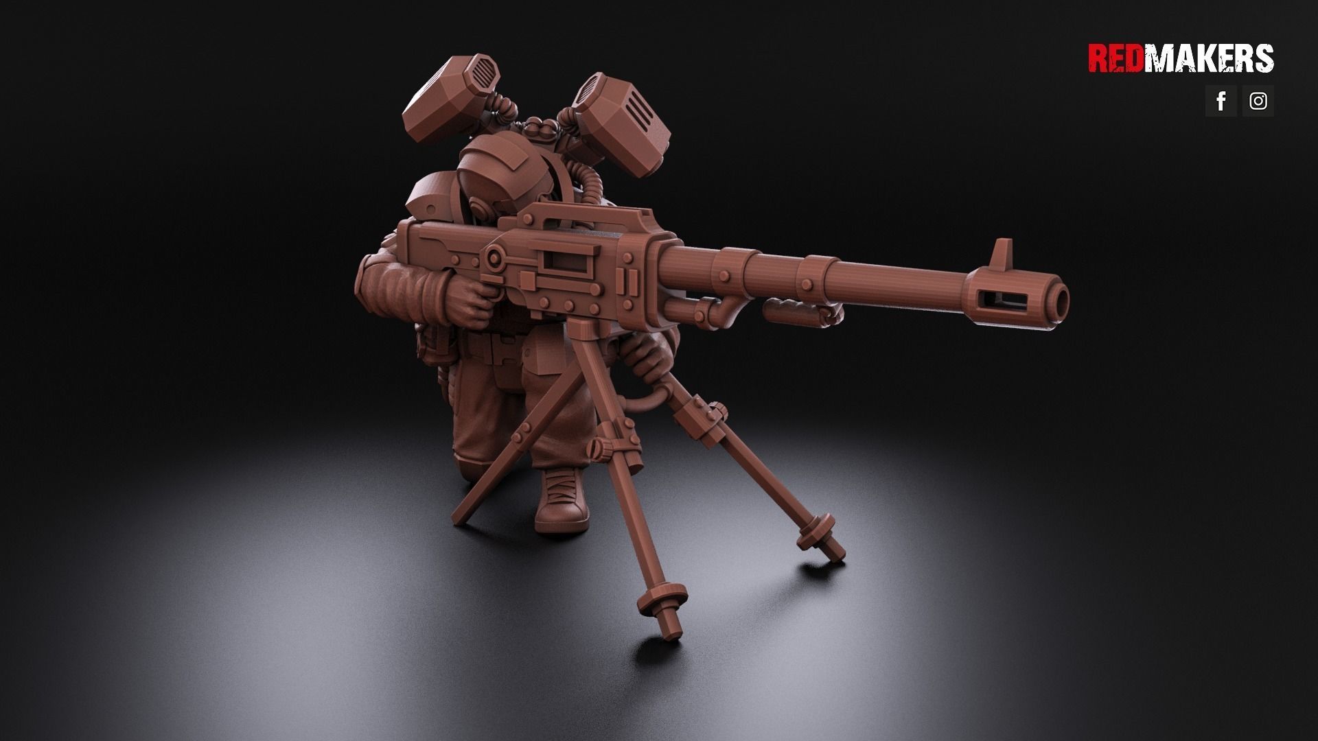 Airborne Division - Heavy Support Squad of the Imperial Force 3D print model_11