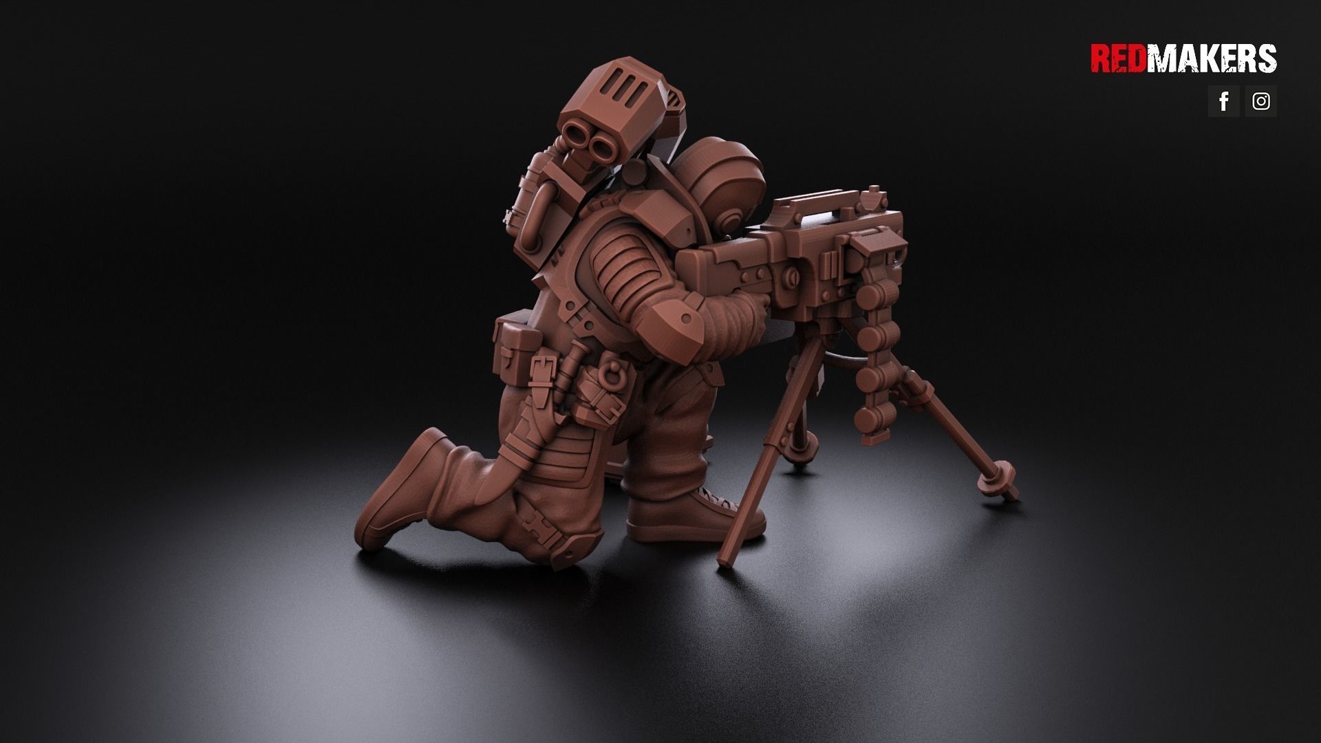 Airborne Division - Heavy Support Squad of the Imperial Force 3D print model_19