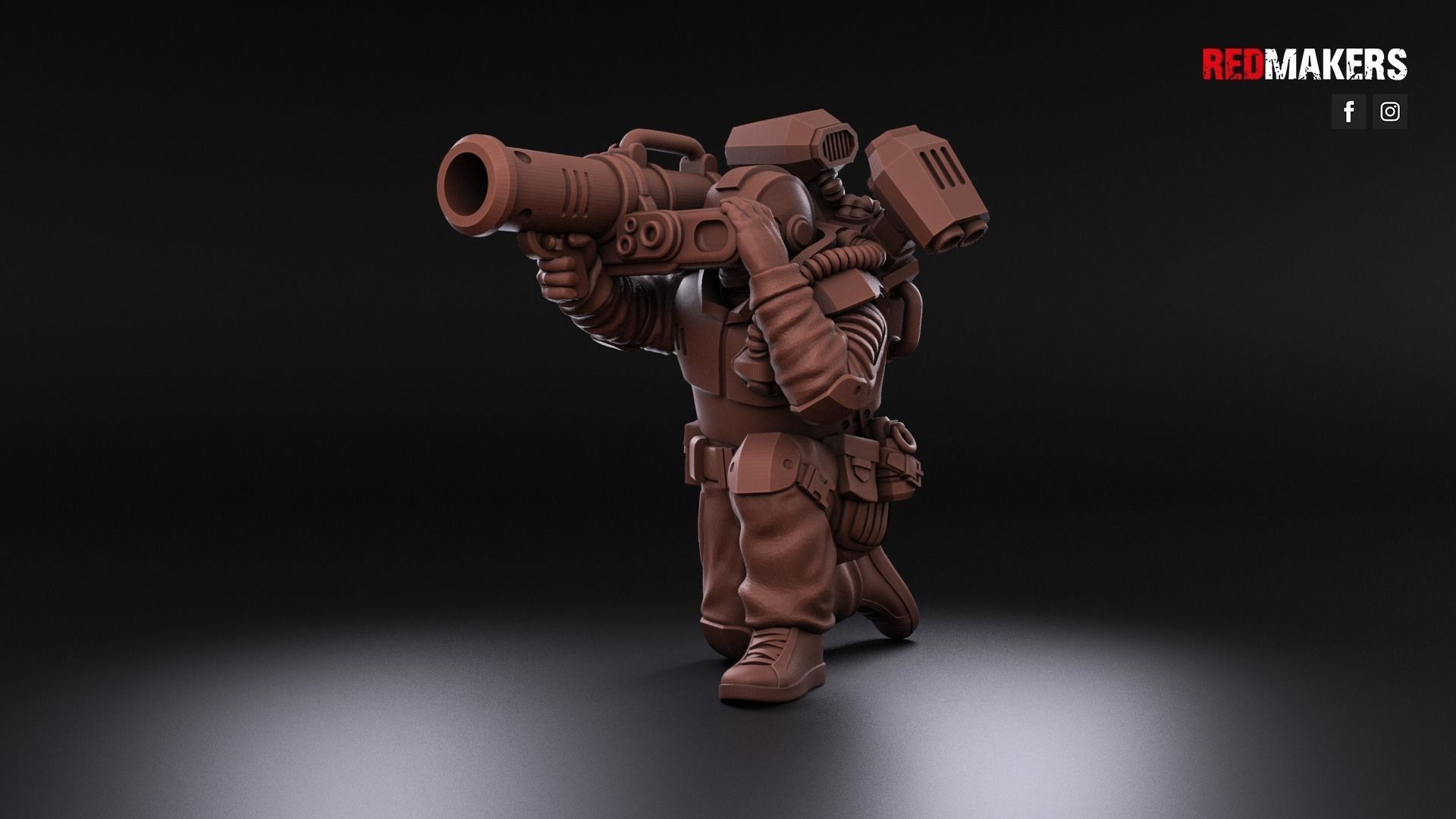 Airborne Division - Heavy Support Squad of the Imperial Force 3D print model_21