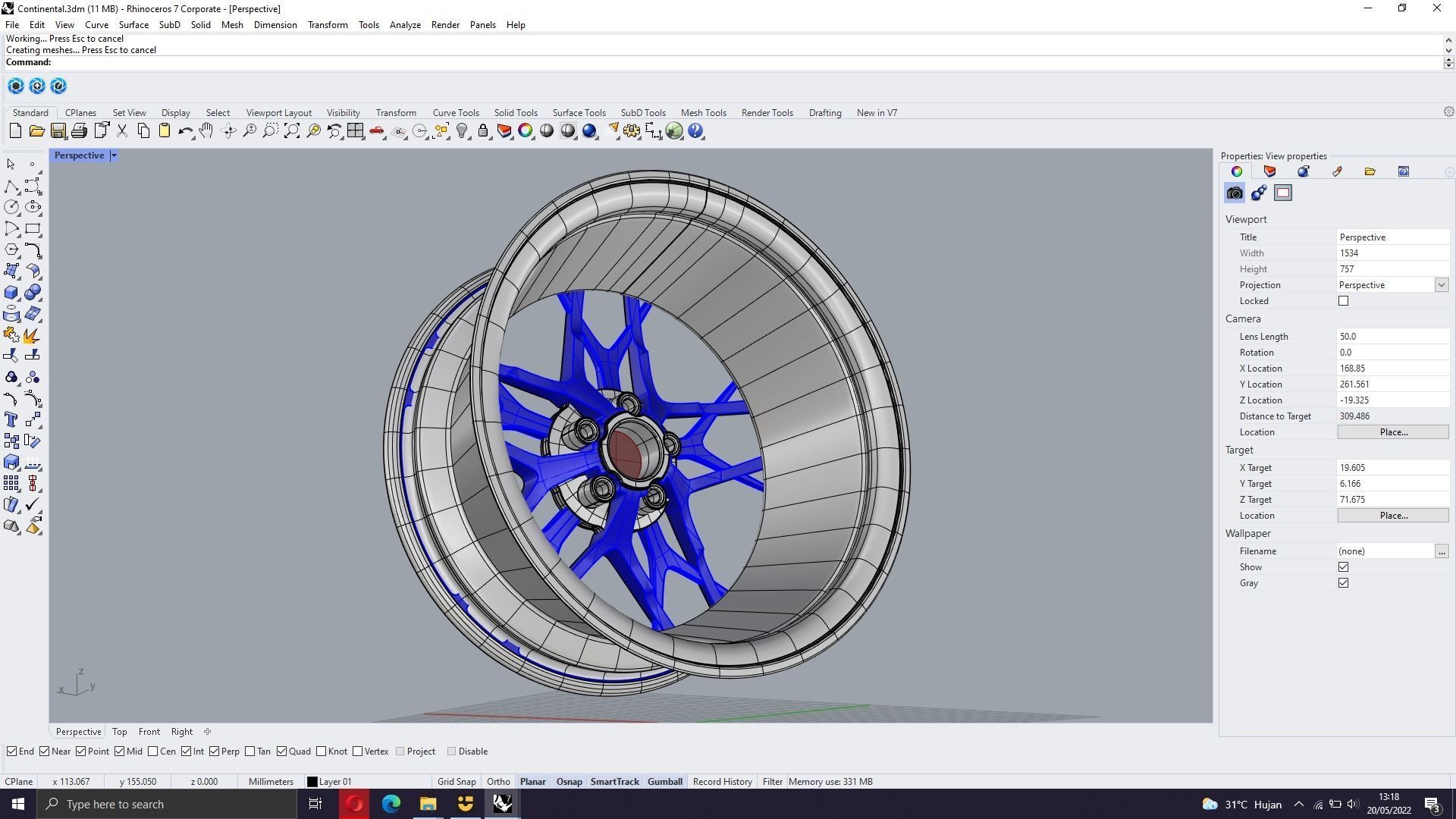 Proline Wheels Continental Ver 1  3D model_10