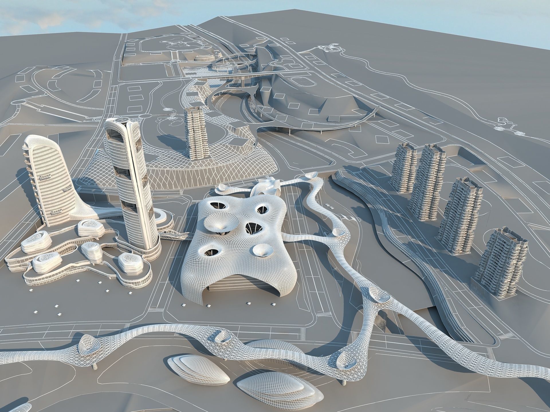 Futuristic Skyscraper 1 3D model_20