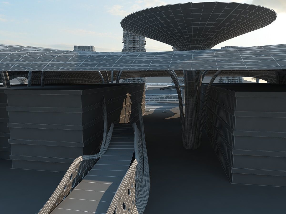Futuristic Skyscraper 1 3D model_25