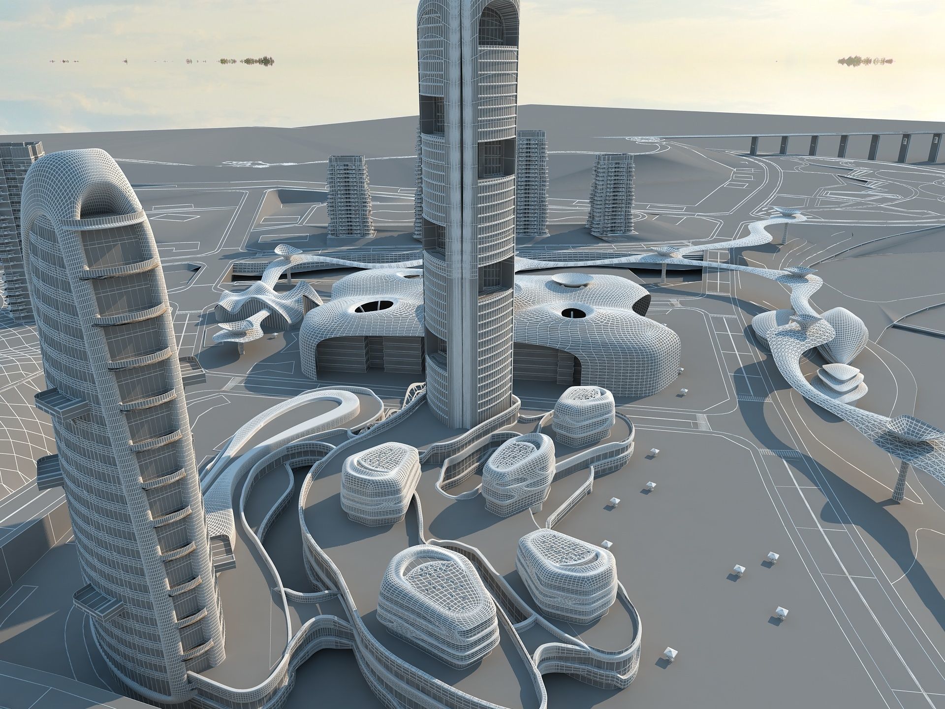 Futuristic Skyscraper 1 3D model_22