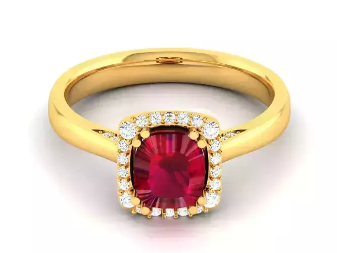 Solitaire Ring 3dm stl fbx obj render details