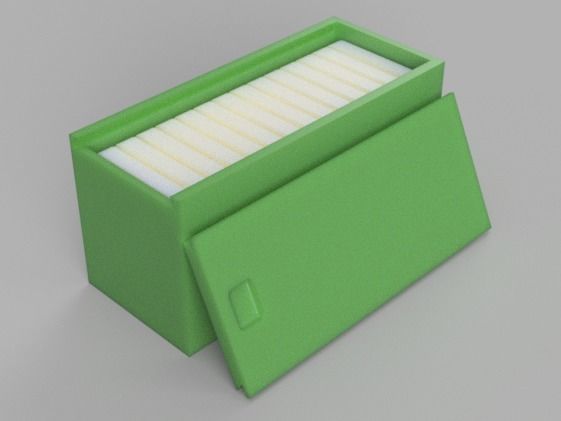 Dominoes plastic dice - fractions of number 3D print model_15