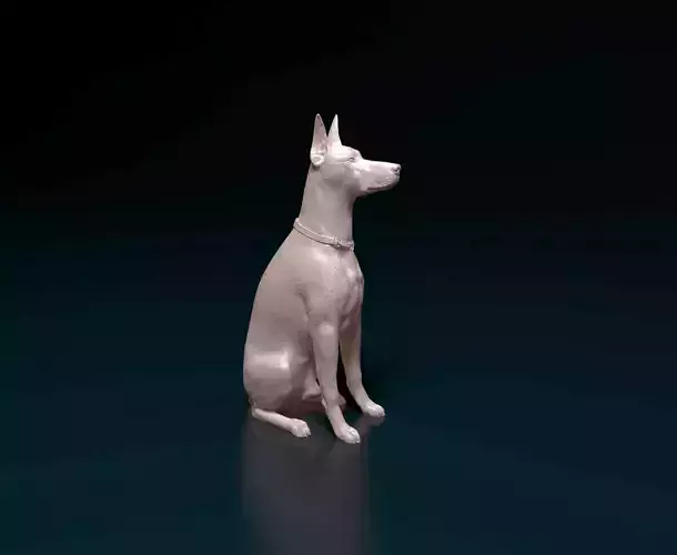Doberman dog 3D print model