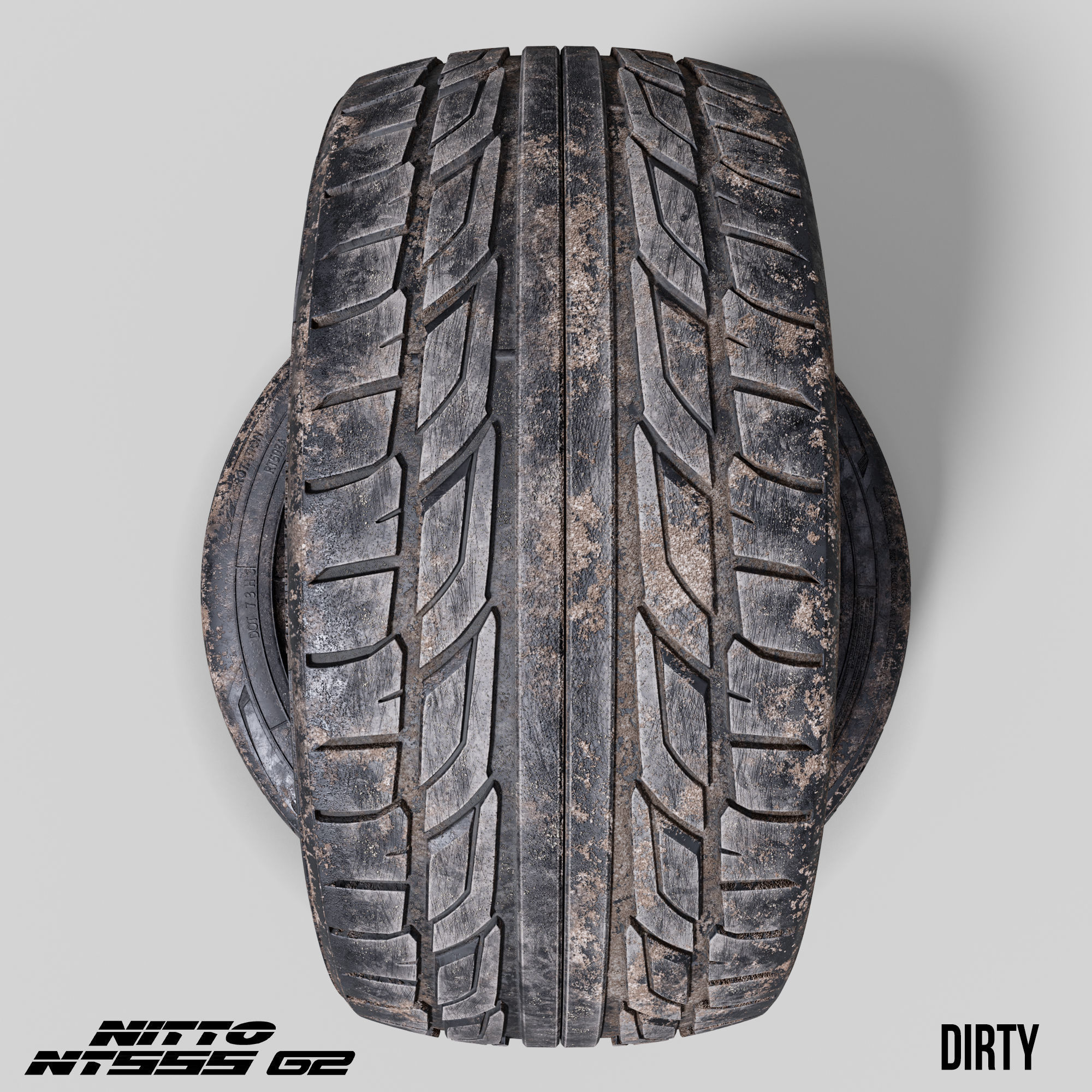 Tire Nitto NT555 G2 3 in 1 3D model_9