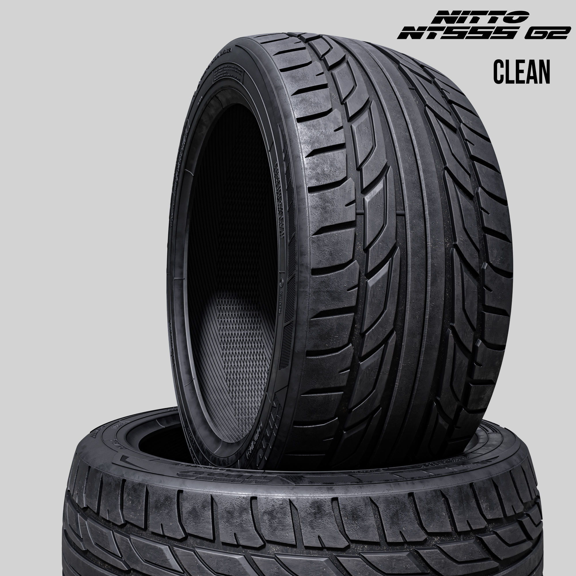 Tire Nitto NT555 G2 3 in 1 3D model_2