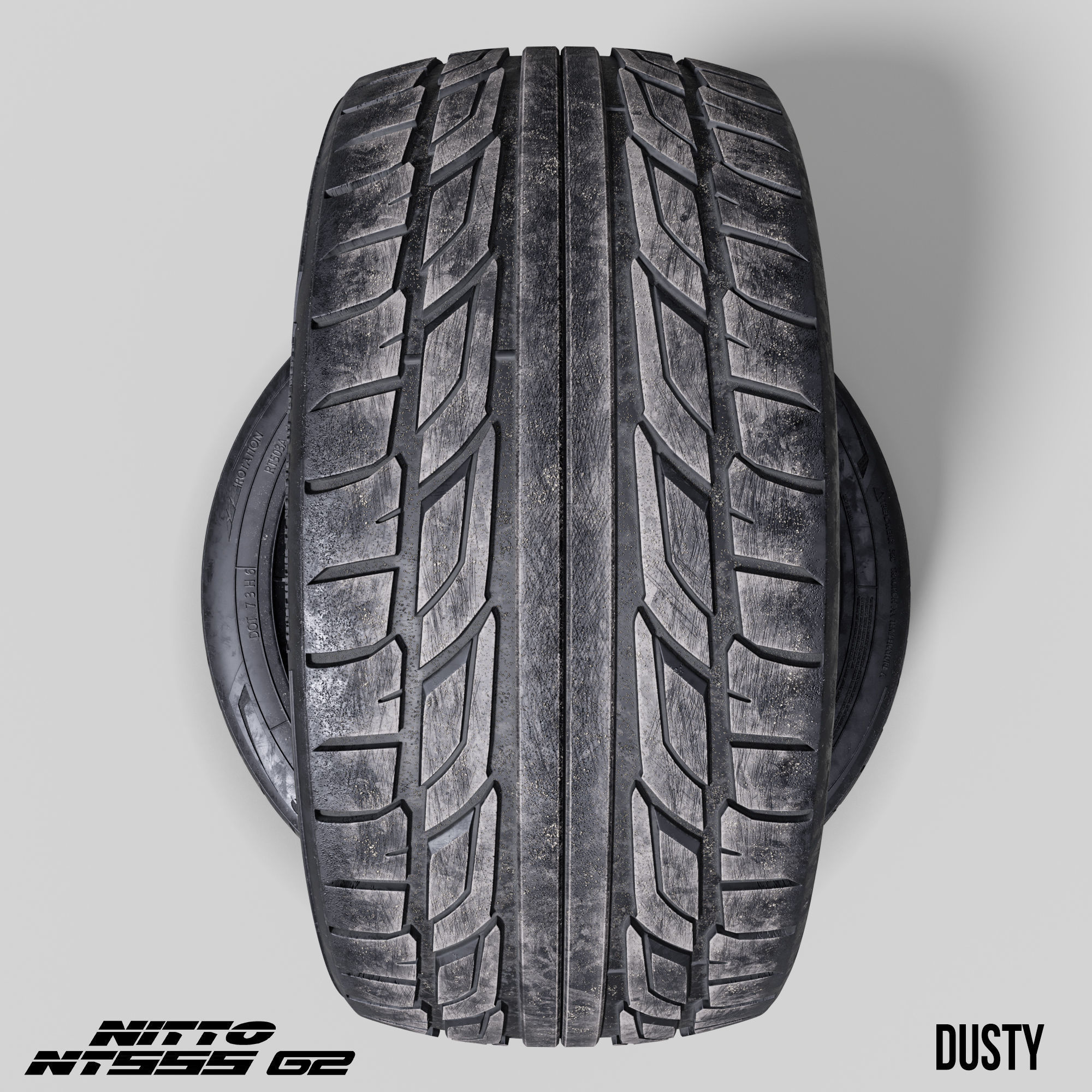 Tire Nitto NT555 G2 3 in 1 3D model_6