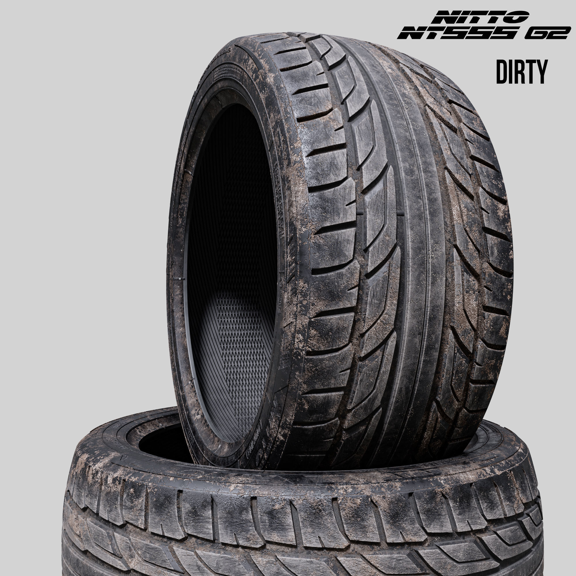 Tire Nitto NT555 G2 3 in 1 3D model_8