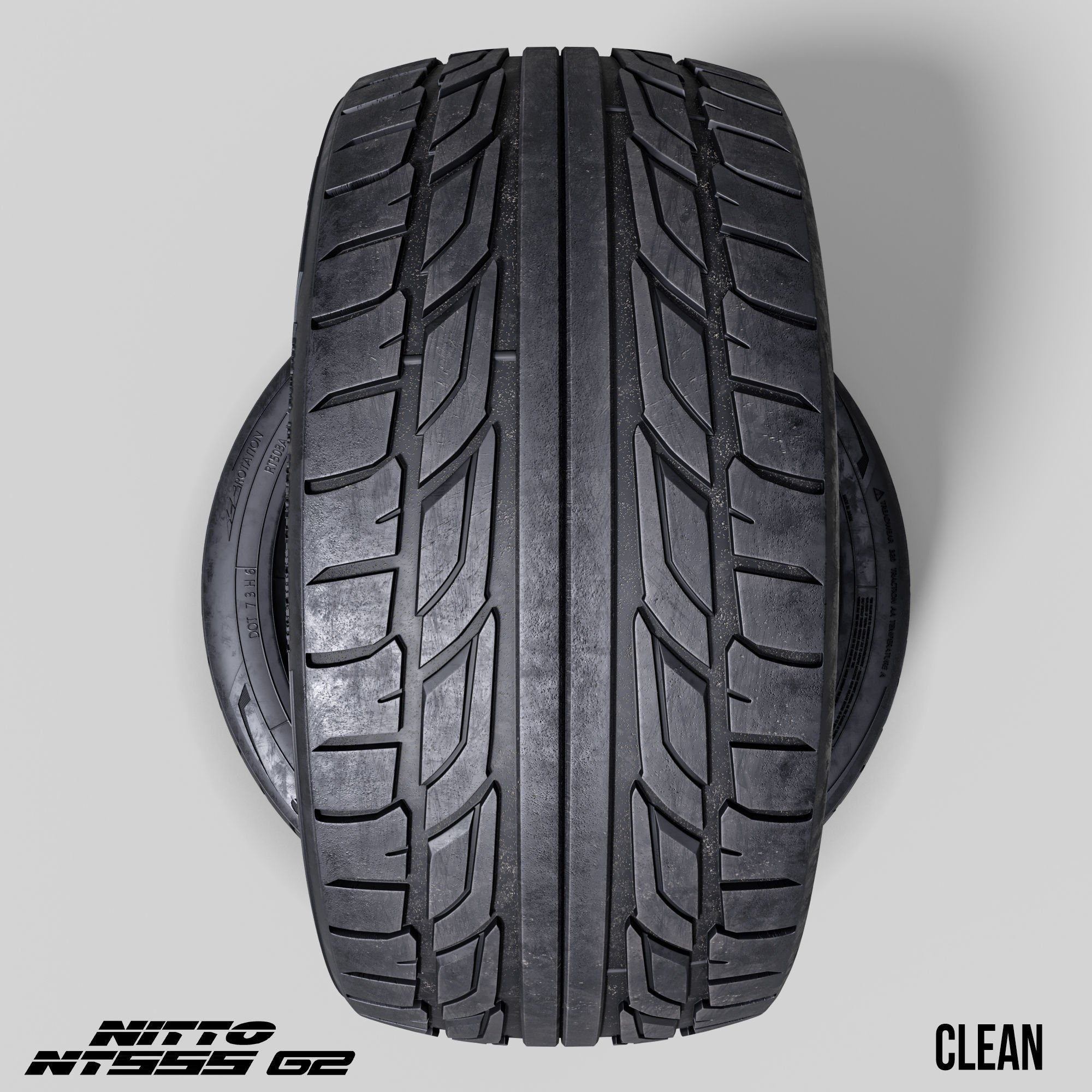 Tire Nitto NT555 G2 3 in 1 3D model_3