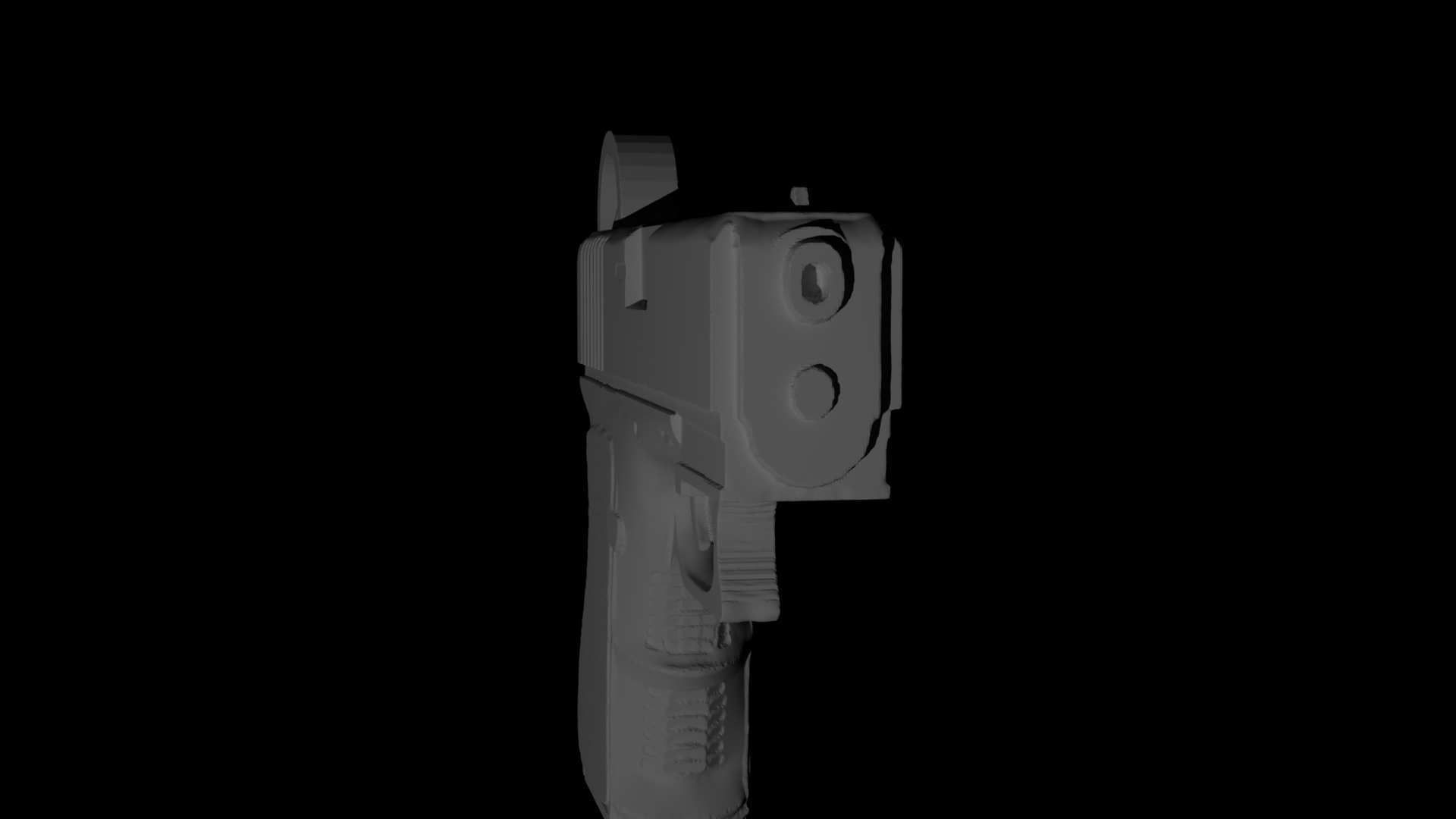 Glock KeyChain 3D model 3D printable CGTrader