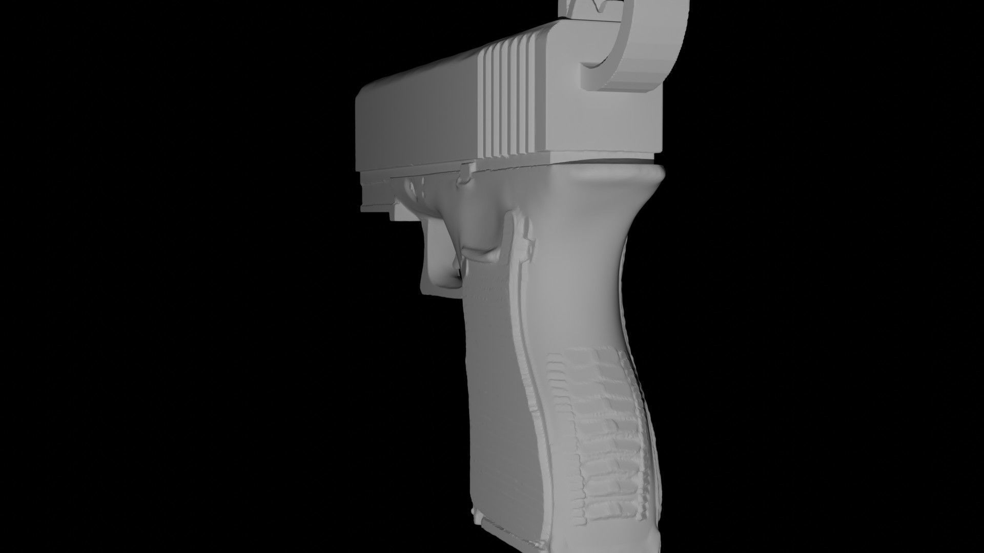 Glock KeyChain 3D model 3D printable CGTrader