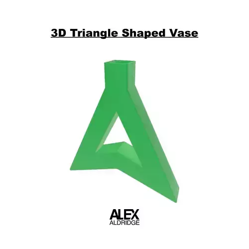 3D Triangle Shaped Vase 3D print model