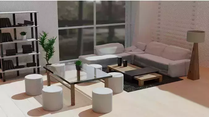 Interior with 4K Textures