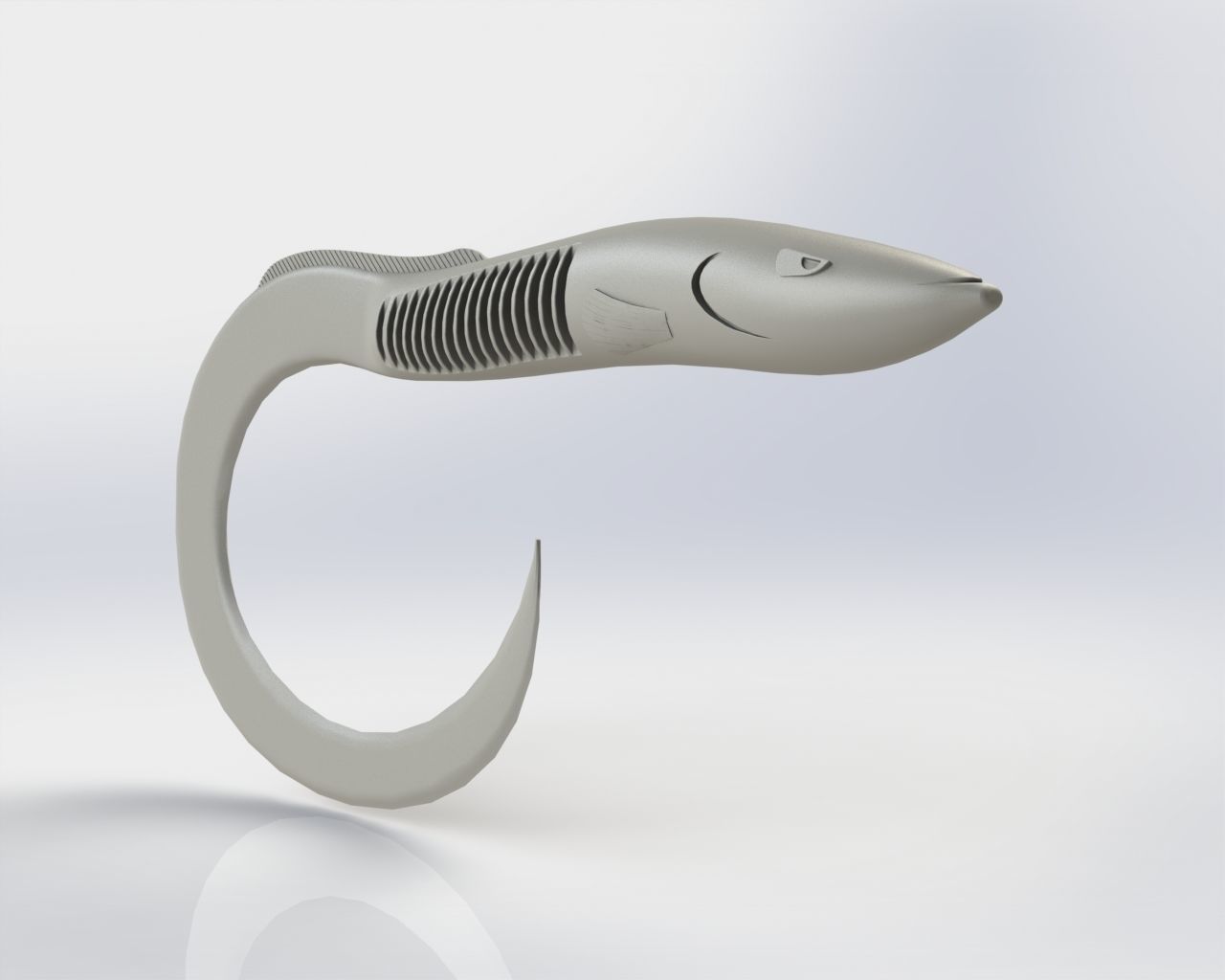 Replica Savage Gear EEL BULK  200mm  3D printable model 3D print model_3