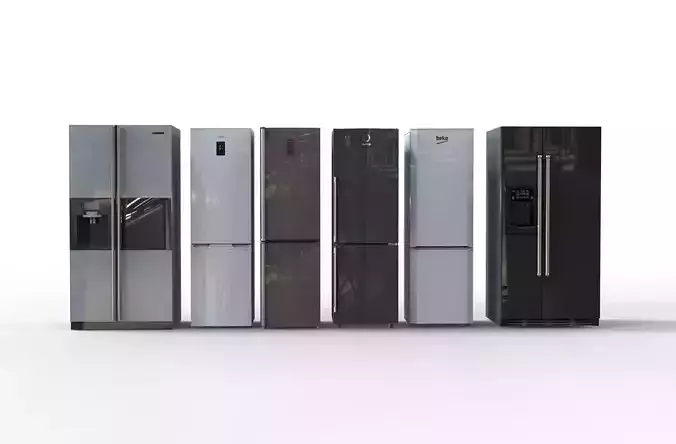 Refrigerators chiller freezer 3d model sketchup obj 3D model