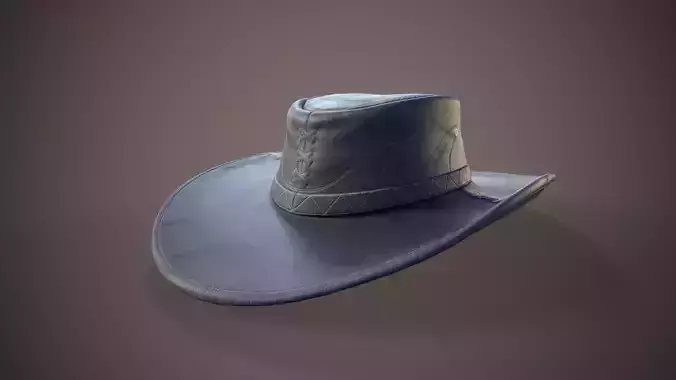 Cowboy Hat Low-poly 3D model