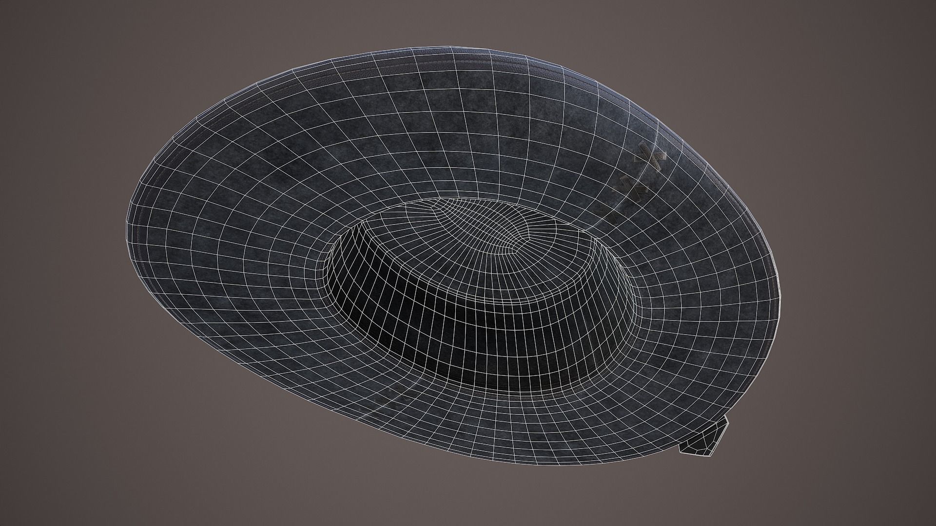 Cowboy Hat Low-poly 3D model_14