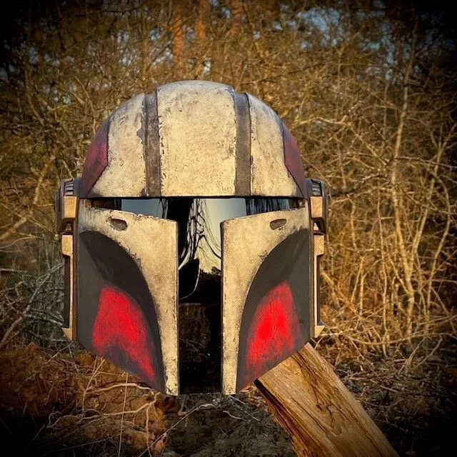 Custom Mandalorian Helmet Life Size Printable 3D Model 3D print model