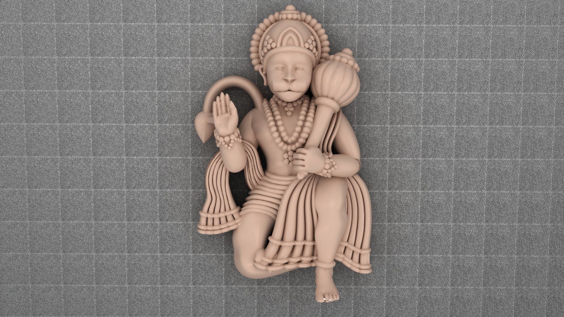 HANUMANJI LOKET  3D print model_3