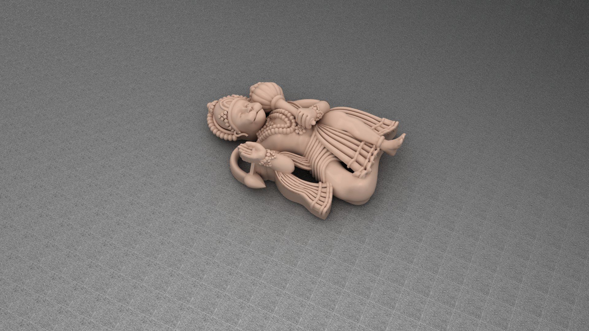 HANUMANJI LOKET  3D print model_4