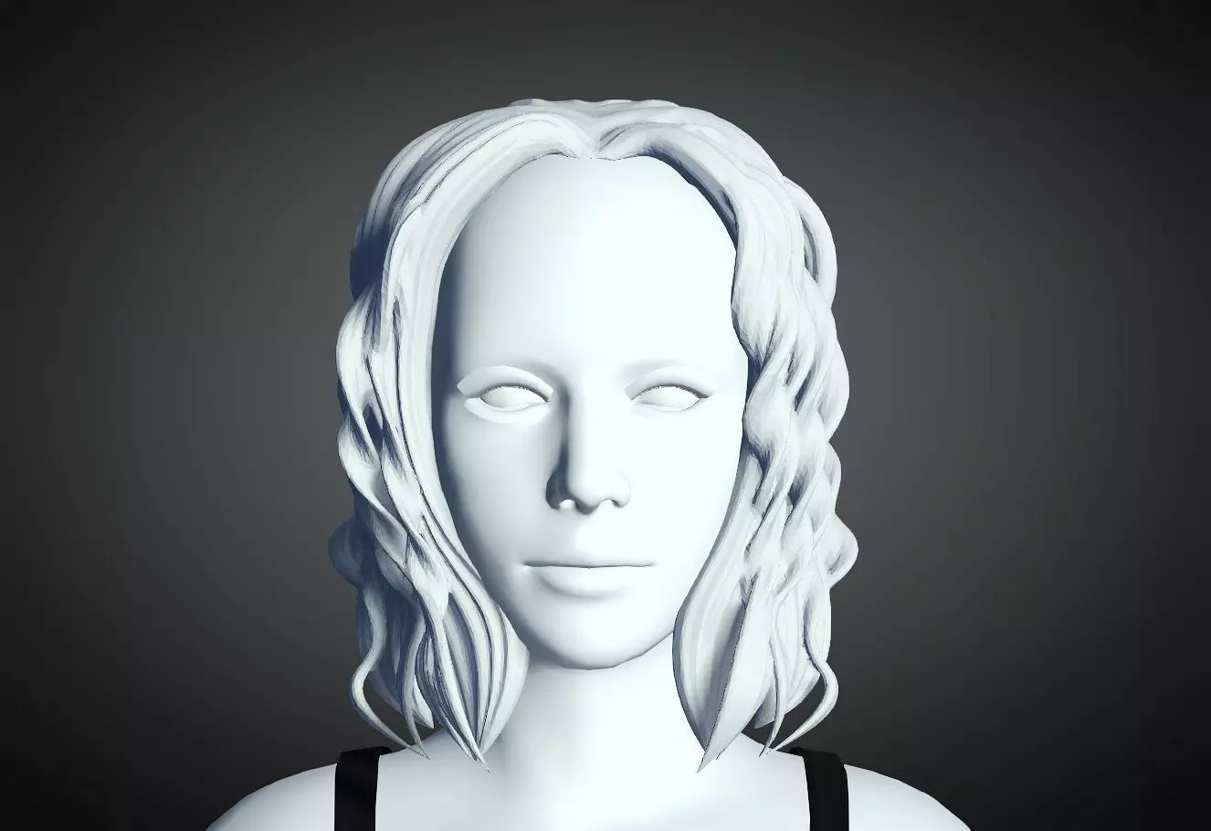 3D Hair style for Female 61 3D model 3D print model_0