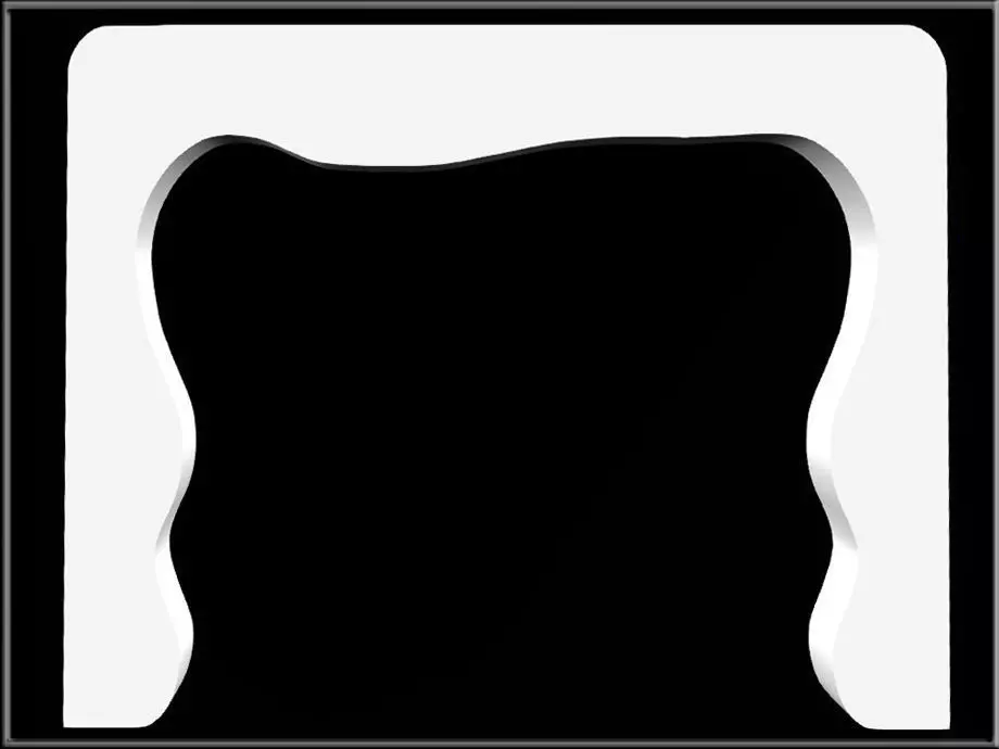 Curved Arch Low-poly 3D model_0