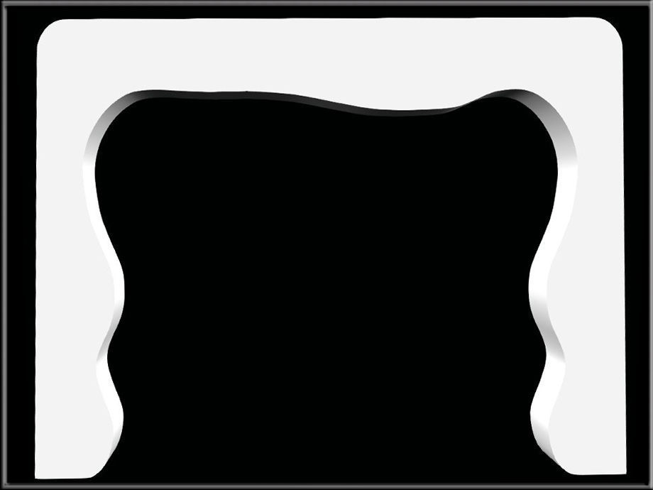 Curved Arch Low-poly 3D model_3