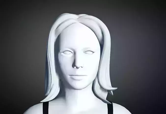 3D Hair style for Female 62 3D model