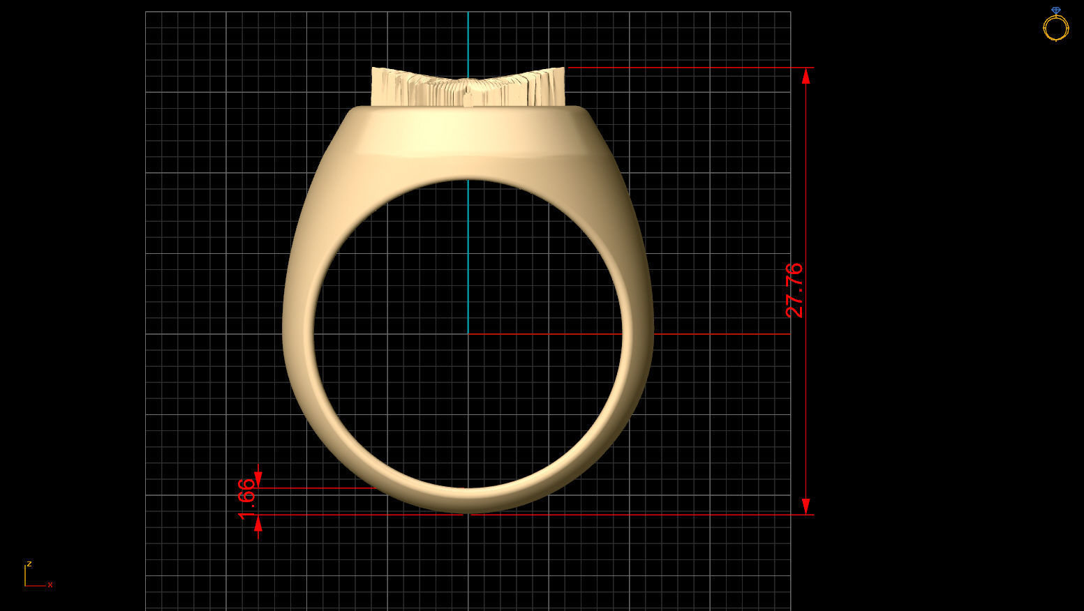 Marijuana ring  gold jewelry printable 3D model 3D print model_8