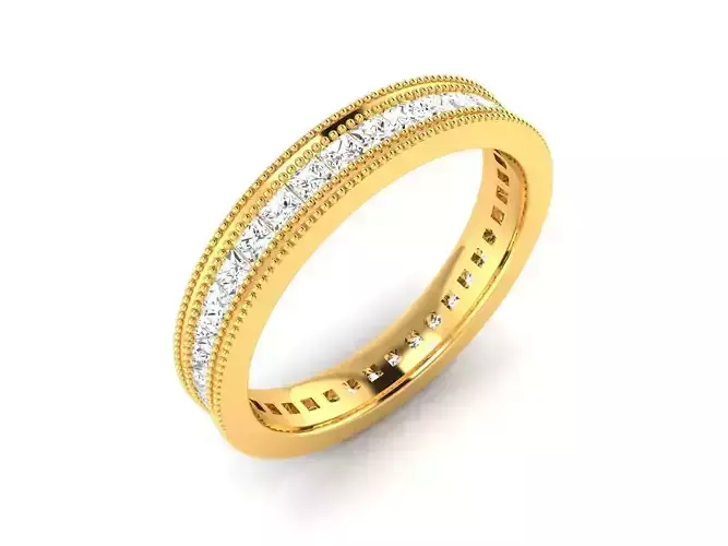 Solitaire Engagement Wedding Ring 3D print model