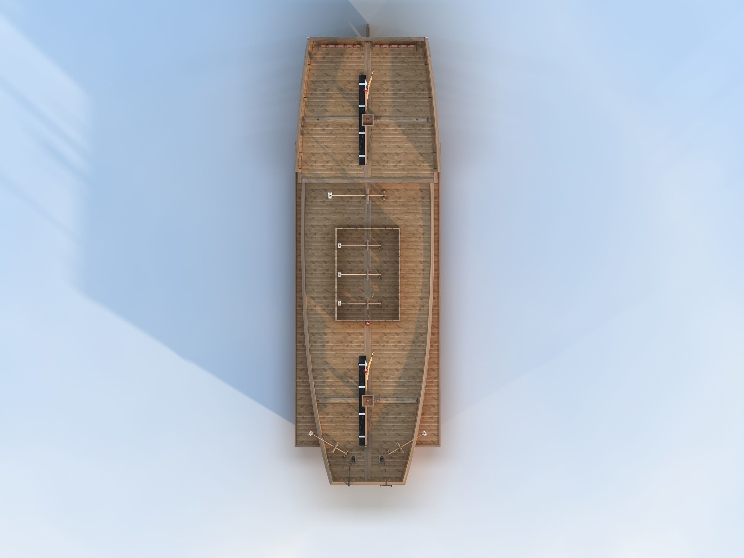 Warships of the Southern Song Dynasty 3D model_2