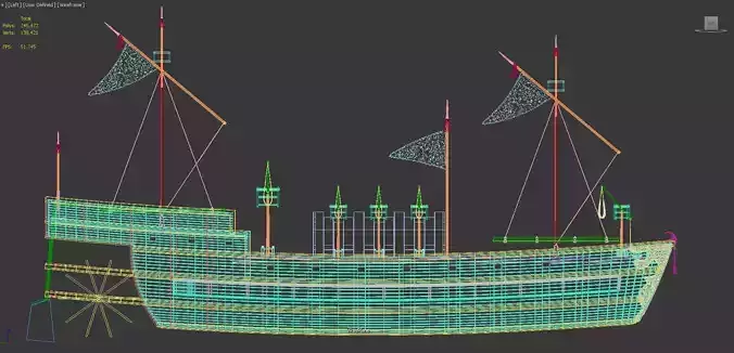 Warships of the Southern Song Dynasty 3D model