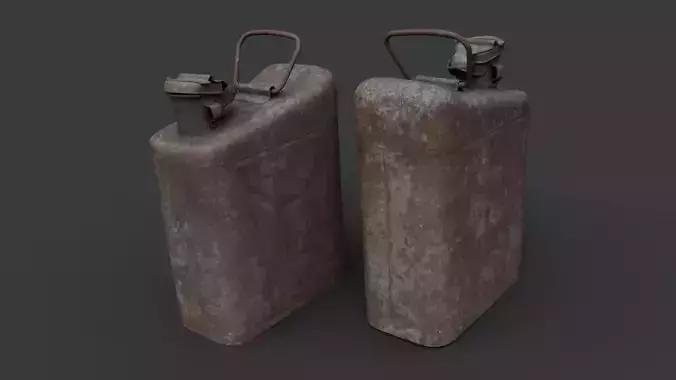 Canister two rusty cans