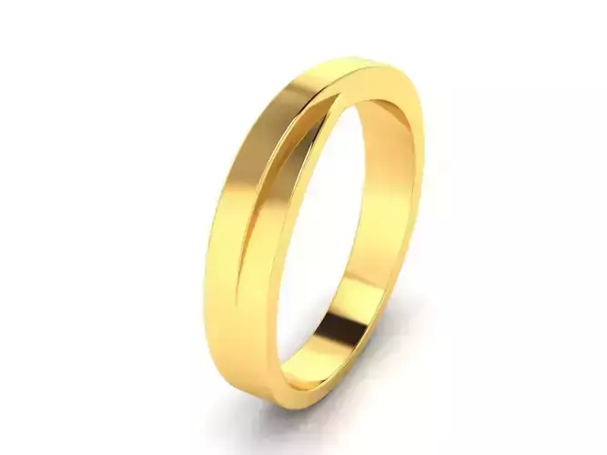 Solitaire Engagement Wedding Ring 3D print model