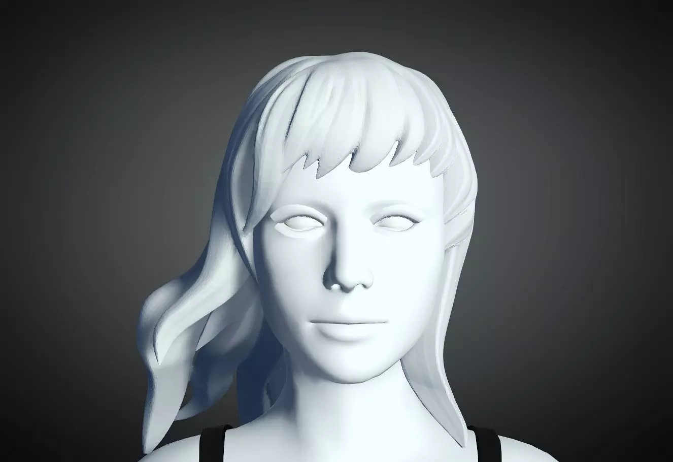 3D Hair style for Female 69 3D model 3D print model_0