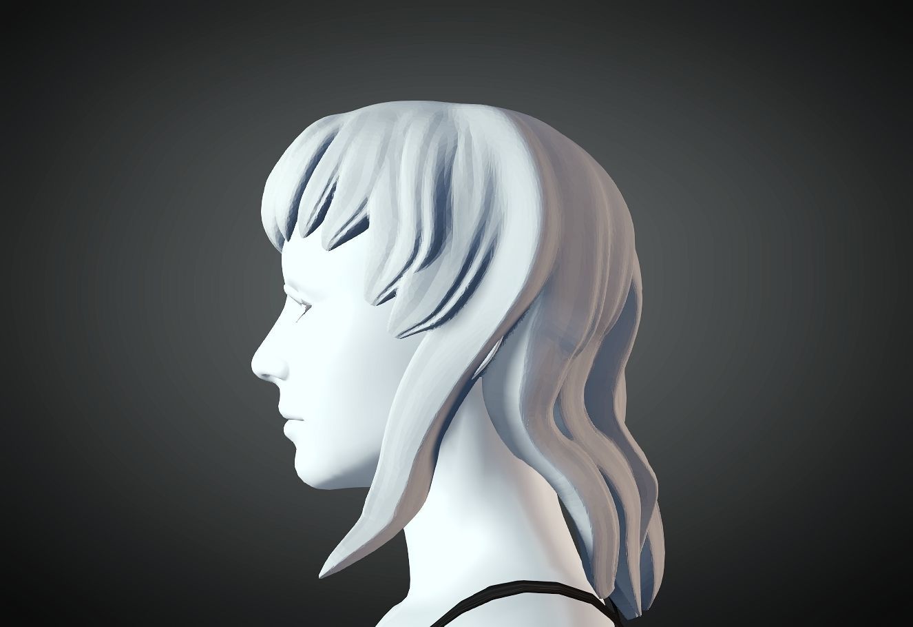 3D Hair style for Female 69 3D model 3D print model_1