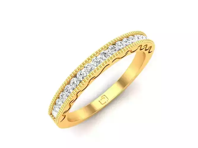 Solitaire Engagement Wedding Ring 3D print model