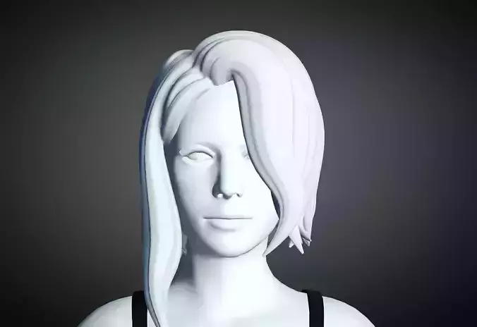 3D Hair style for Female 74 3D model