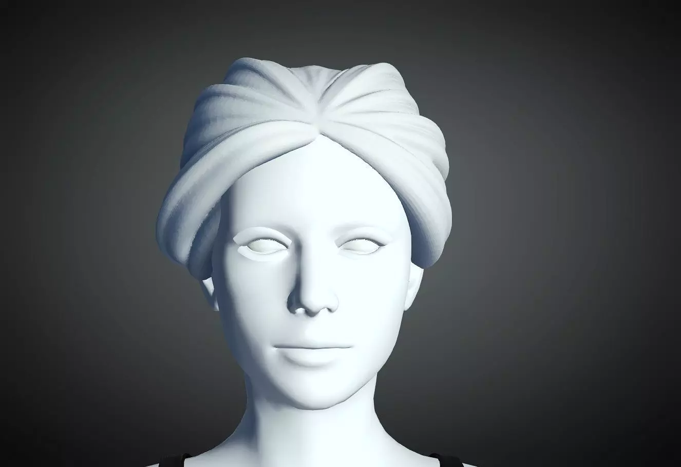 3D Hair style for Female 76 3D model 3D print model_0