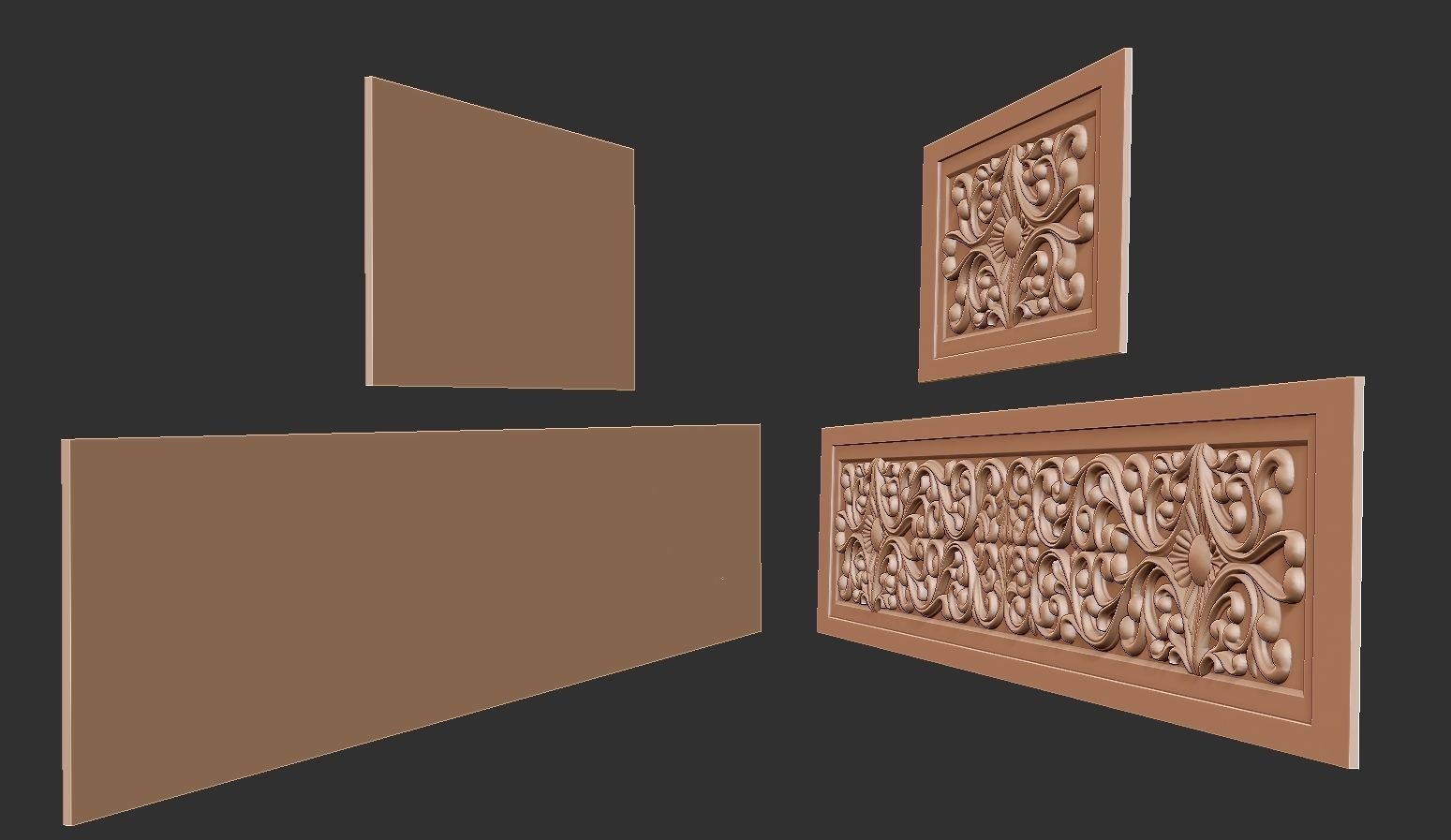 Islamic Tomb Patterned Panel Model for CNC Carving 3D print model_10