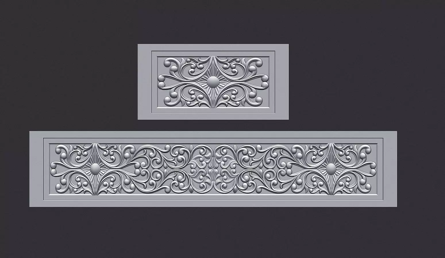 Islamic Tomb Patterned Panel Model for CNC Carving 3D print model_0