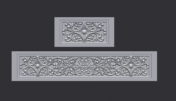 Islamic Tomb Patterned Panel Model for CNC Carving 3D print model