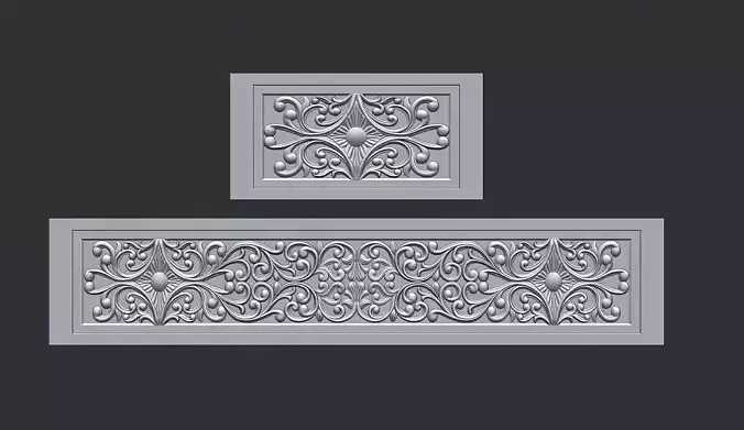 Islamic Tomb Patterned Panel Model for CNC Carving
